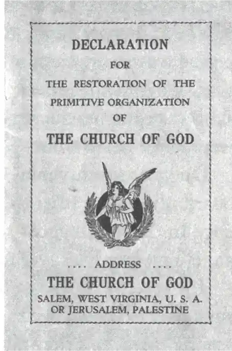 Restoration of the Primitive Organization (cover) c1933-34